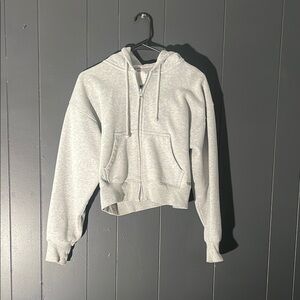 Cropped zip up jacket